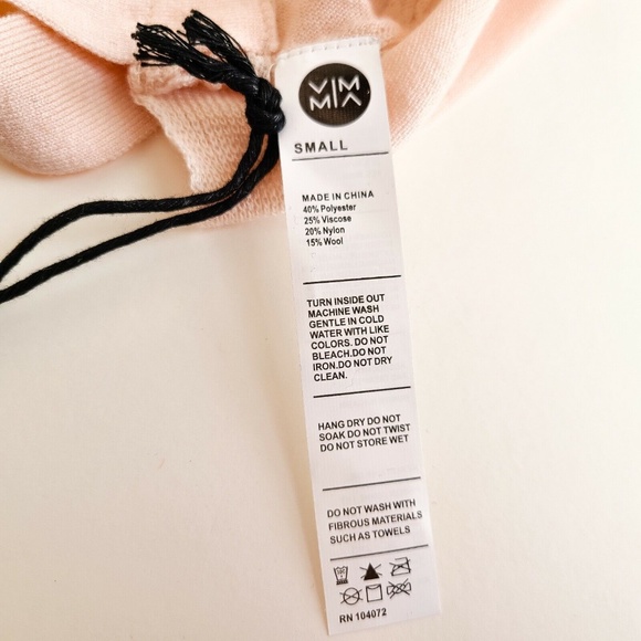 Vimmia Shavasana Reversible Sweater Womens S Light Pink Long Sleeve New w/ Tag - Picture 8 of 8